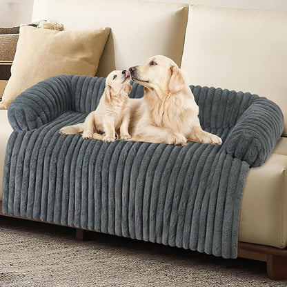 Wn's Day Luxurious Dog Couch Bed, Washable Calming Dog Couch Cover, Removable by Unknown