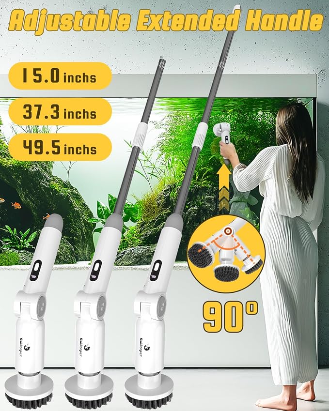 fishkeeper 8-in-1 Electric Aquarium Cleaning Brush - Image 6