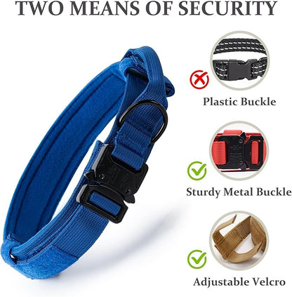 Tactical Dog Collar, Adjustable Military Training Nylon Dog Collar - Image 4