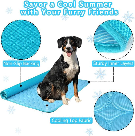 Dog Cooling Mat for Dogs, Pet Cooling Pad Bed for Dog Easy Washable for All - Image 2