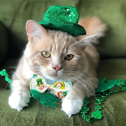 2 Pack St. Patrick Day Cat Collar - Image 4