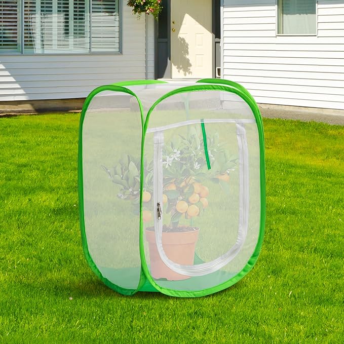 16" x 16" x 24" Pop Up Garden Mesh Plant Cover, Plant Protectors Mesh Plant - Image 5
