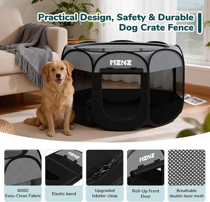 Dog Playpen, Portable Puppy Pet Crate Indoors - Image 6