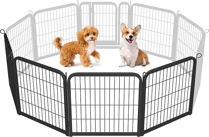 Yaheetech Dog Playpen, 24 inch 4 Panels Dog Pen by Yaheetech