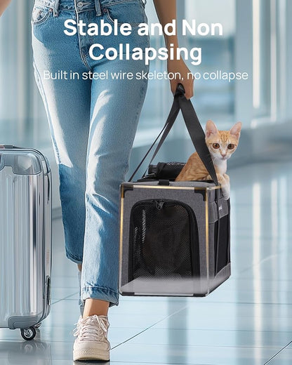 Airline Approved Cat Carrier, Pet Carrier Soft-Sided, Portable Dog Carrier - Image 2