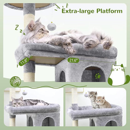 Globlazer Heavy Duty Cat Trees for Large Cats, Sturdy 72in Maine Coon Cat Tree - Image 3