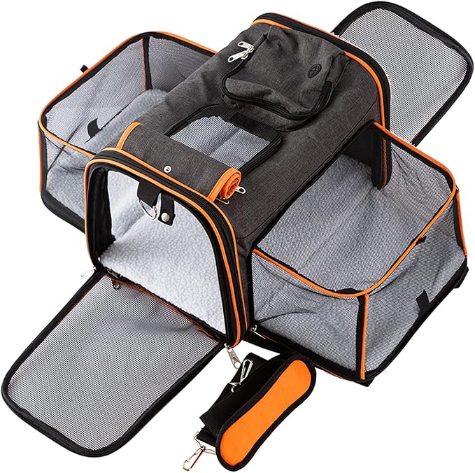 TSA Airline Approved Expandable Pet Carrier, by Petinstinct