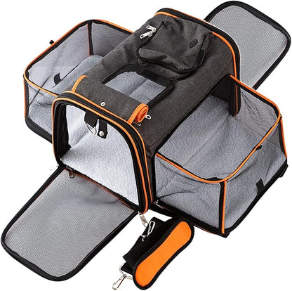 TSA Airline Approved Expandable Pet Carrier, by Petinstinct