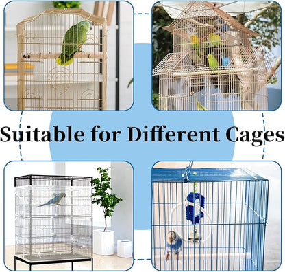 Daoeny Bird Cage Seed Catcher, Large Bird Cage Cover, Adjustable Soft Airy - Image 6