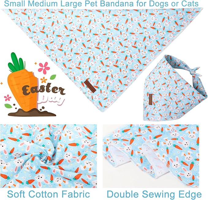 Easter Dog Bandana, Easter Triangle Bid Scarf - Image 4