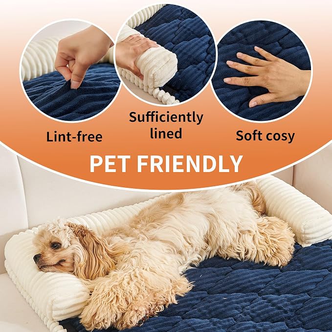 HAOMAIJIA Dog Couch Bed for Medium Dogs, Non Slip Pet Couch Covers for Sofa - Image 5