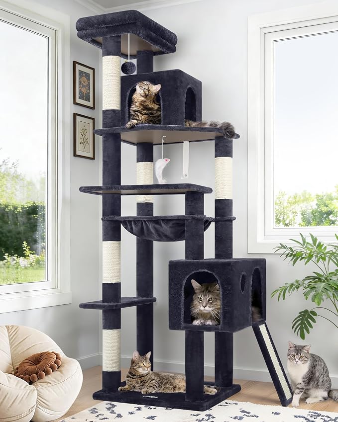 Globlazer Heavy Duty Cat Tree, 70 inch Sturdy Cat Tree by Globlazer