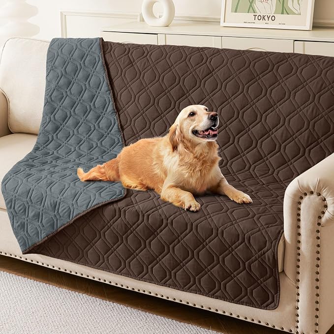 hyha Waterproof Dog Bed Blanket, Soft Pet Blankets, Waterproof Couch Cover by hyha
