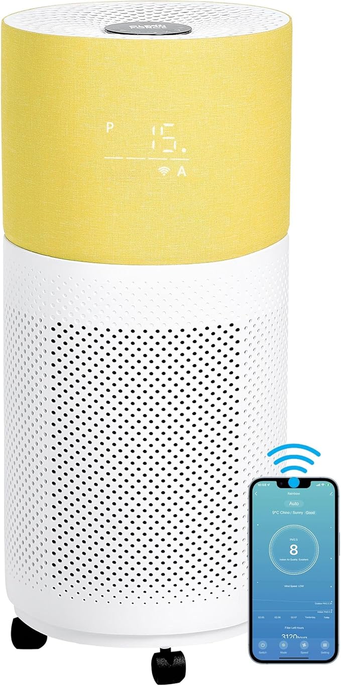 CleanForce Rainbow H13 True HEPA Air Purifier by CLEANFORCEAIR