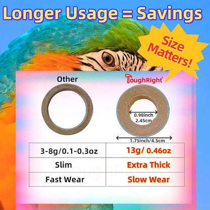 120Pcs Fatty Bagels Bird Toys for Parrots Durable Cardboard Chewing Shredding - Image 4