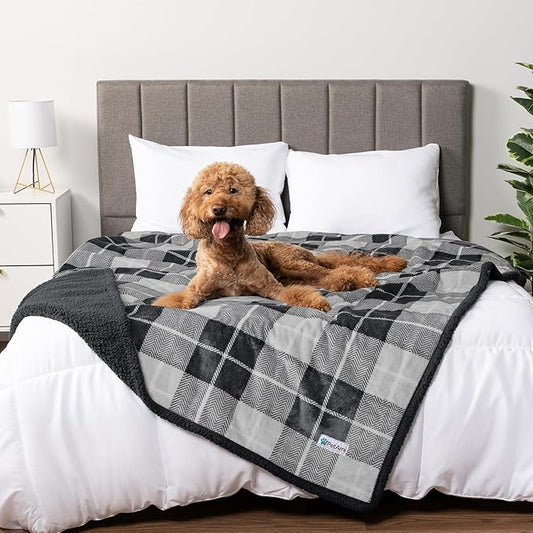 PetAmi Waterproof Dog Blanket for Bed, XL Dog Pet Blanket Couch Cover Protection by PetAmi
