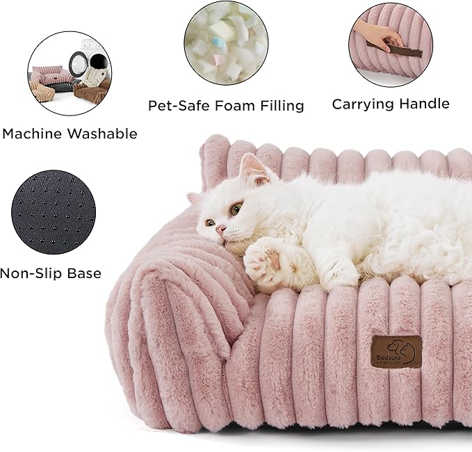 Bedsure ComfyFleece™ Cute Cat Couch - Image 5