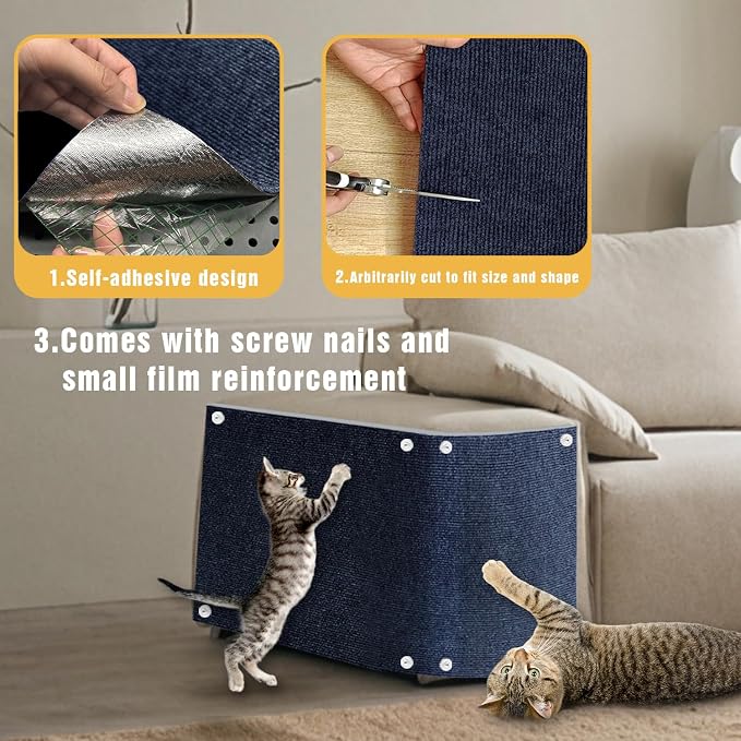 Cat Scratch Mat, Couch Protector from Cats Claw, Indoor Furniture Protector - Image 3