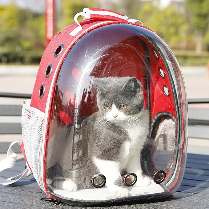 Cat Backpack Carrier, Back Expandable Pet Backpack - Image 9