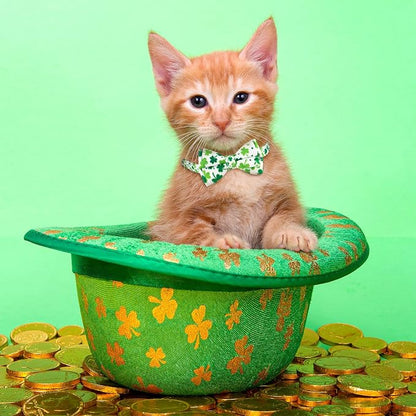 Whaline 4 Pack St. Patrick's Day Easter Cat Collar - Image 4