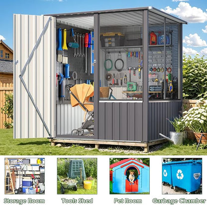 AECOJOY 5 x 5 FT Outdoor Large Bird Cage, Parrot Cage - Image 4