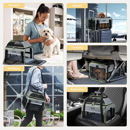 Lekereise Top-Expandable Pet Carrier 18x13x9.5 Inch Southwest Frontier Airline - Image 7