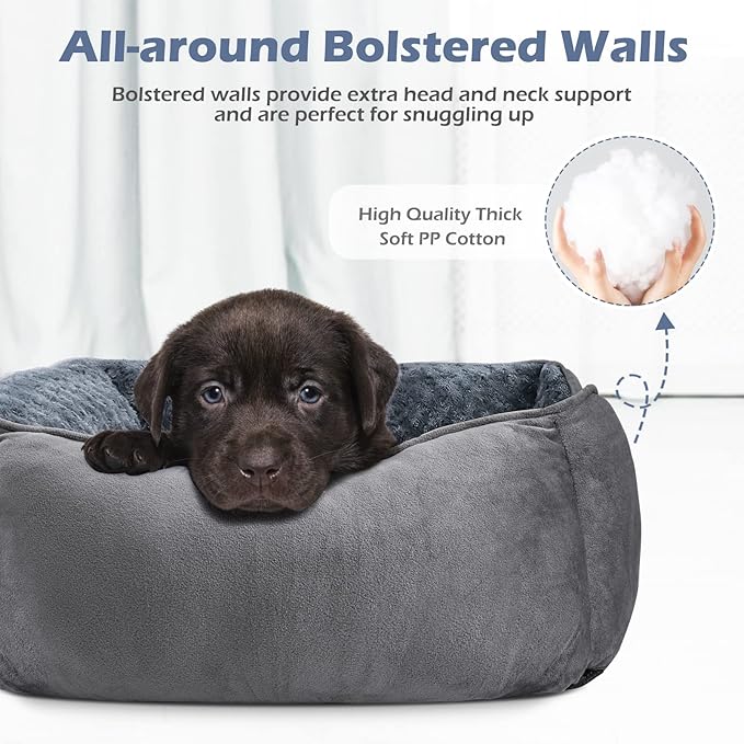 INVENHO Dog Bed Medium Size Dog, Orthopedic Warming Soft Calming Sleeping Puppy - Image 2