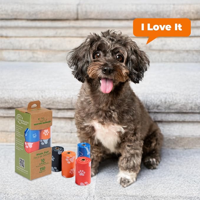 Best Pet Supplies Poop Bags for Dogs, 50% Post-Consumer Recycled Content dog - Image 9