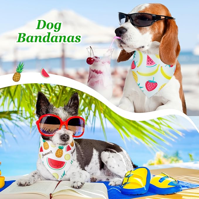 Weewooday 50 Pcs Fruit Dog Bandanas Bulk - Image 2