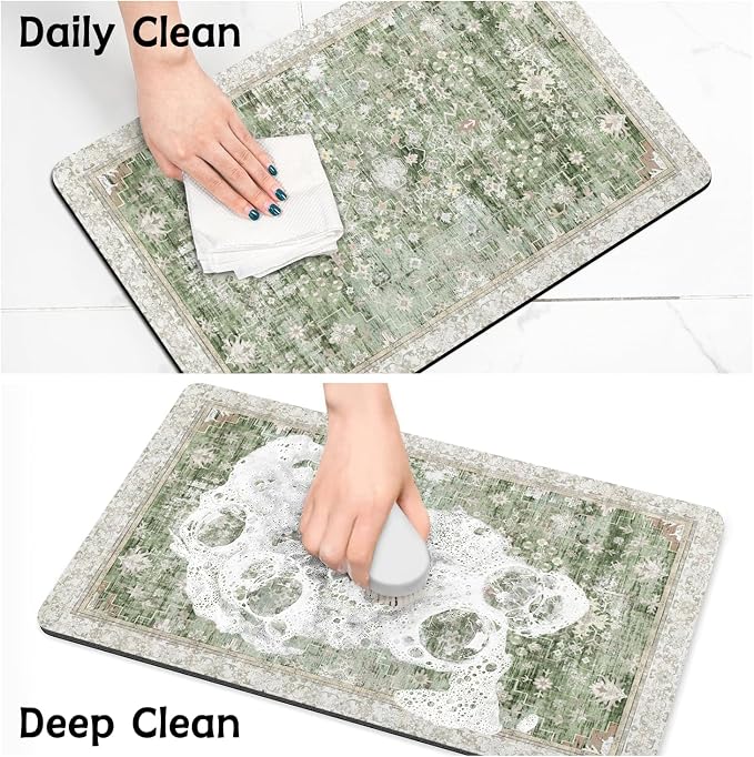 Pet Food Mats for Floor, Absorbent Dog Mat for Food and Water Dispenser Mat - Image 7