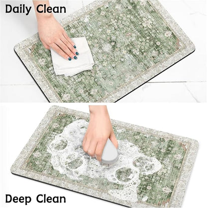 Pet Food Mats for Floor, Absorbent Dog Mat for Food and Water Dispenser Mat - Image 7