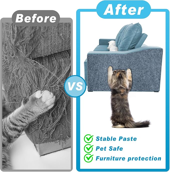 Cat Scratching Mat, DIY Cat Scratchers Furniture Protector - Image 4