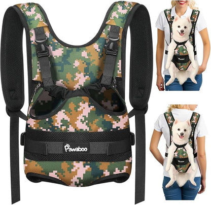 Pawaboo Pet Dog Front Carrier Backpacks, Legs Out Pet Carrier Backpack by Pawaboo