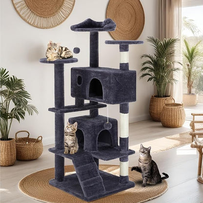 Sweetcrispy 54 Inch Cat Tree Tower, Indoor Cat Condo - Image 7