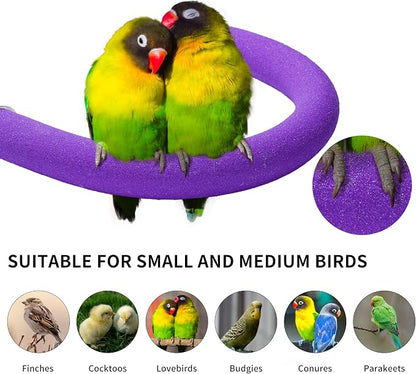 U Shape Parrot Perch Stand Toy Bird Platform Sand Paw Grinding Clean Stick - Image 4
