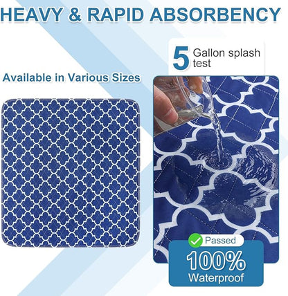 OUTCREATOR® Washable Bed Pads 34" x 36", Incontinence Mattress Protector - Image 2