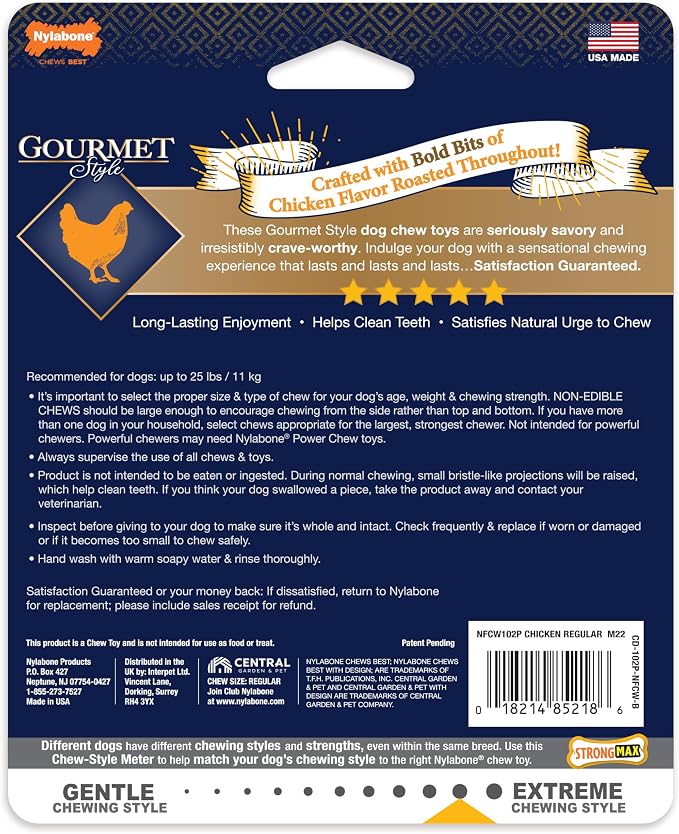 Nylabone Gourmet Style Wishbone Strong Chew Toy - Image 13