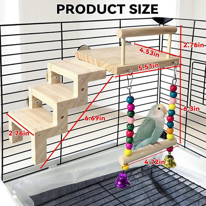 kathson Bird Perches Cage Toys - Image 2