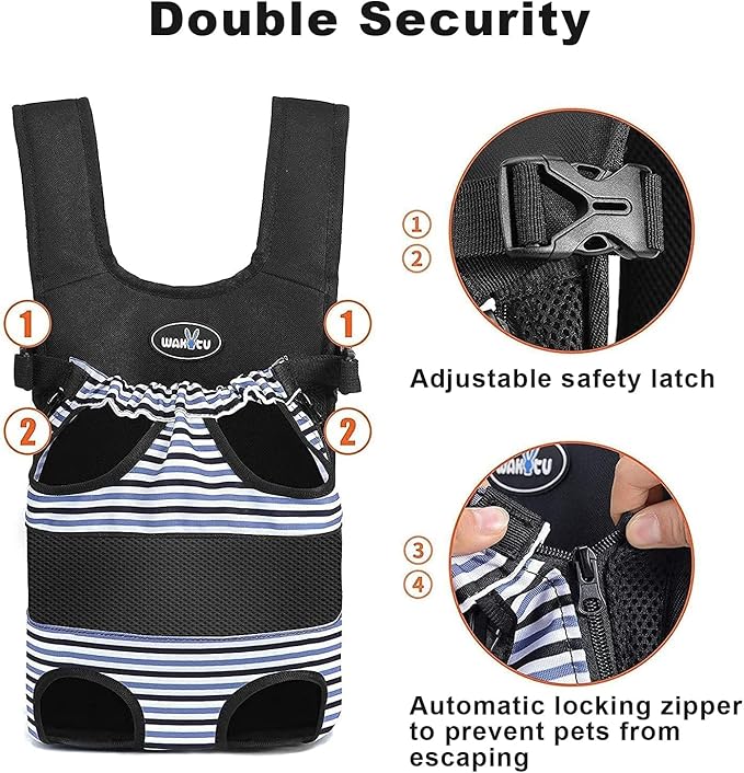 Dog Front Carrier Backpacks for Small Dogs, Legs Out Pet Carrier Sling Backpack - Image 5