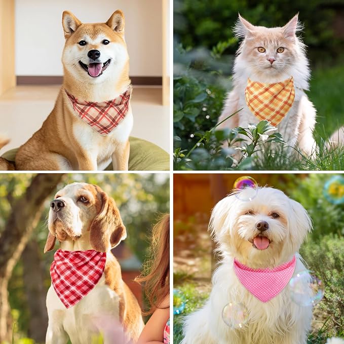 PAWCHIE Dog Bandanas Small Reversible Styles Pet Triangle Scarf Bibs - Image 7