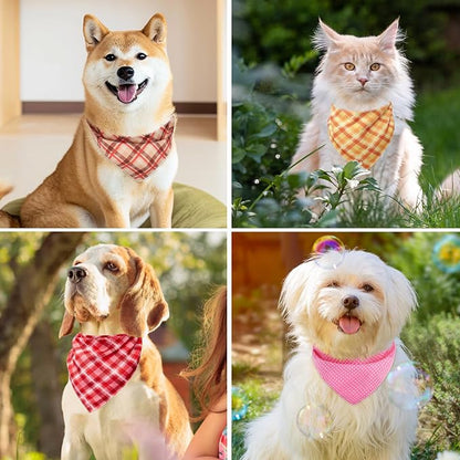 PAWCHIE Dog Bandanas Small Reversible Styles Pet Triangle Scarf Bibs - Image 7