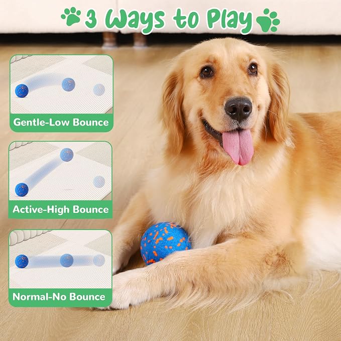 Smart Interactive Dog Toys, Vibrating Dog Ball, Electric Dog Chew Toys - Image 3