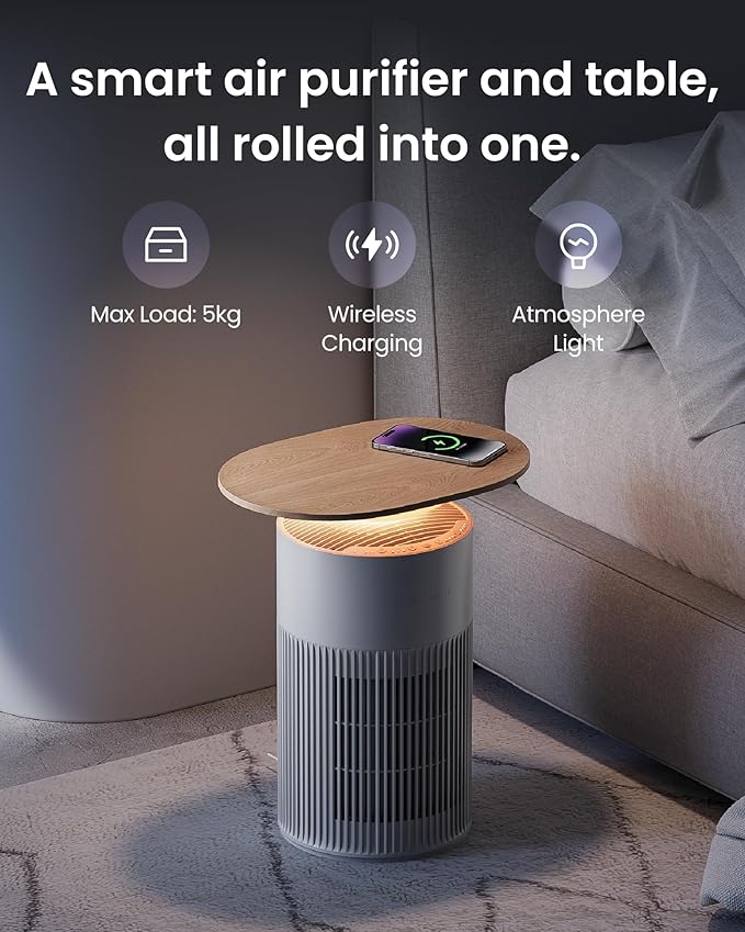 SwitchBot Air Purifier Table for Home up to 3620 ft², HEPA Air Purifier - Image 3