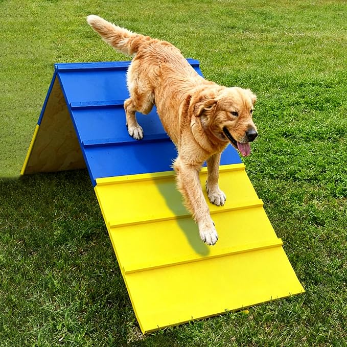 Dog Agility A Frame for Large Dogs, 84” x 24” Dog Agility Course Backyard Set - Image 5