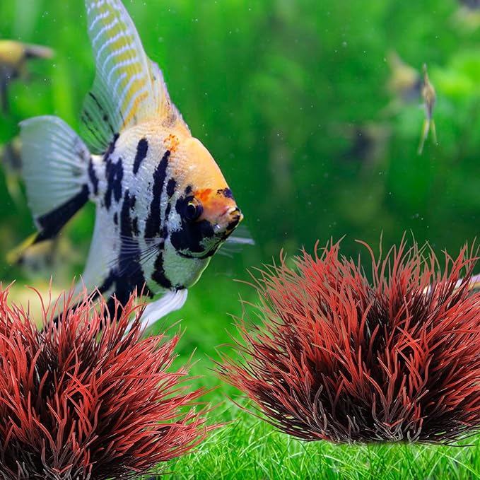 2 Pcs Aquarium Plants Fish Tank Decorations Artificial Fish Tank Plants Plastic - Image 4