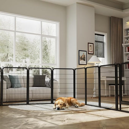 Yaheetech Dog Playpen Outdoor, 40 inch 32 Panels Dog Pen Indoor Heavy Duty - Image 3
