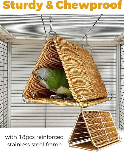 Chewproof Steel Frame Cockatiel Bird Nest - Image 2
