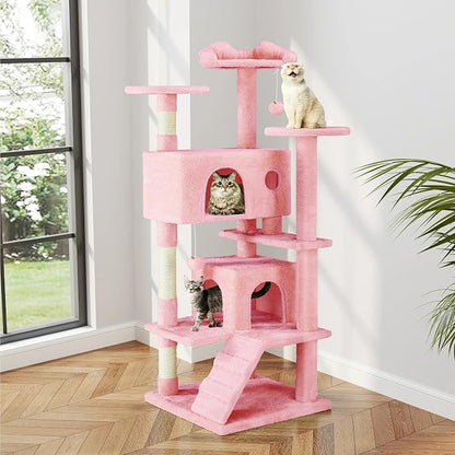 54 Inches Cat Tree Tower Condo Furniture, Cat Tower - Image 8