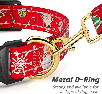 Reflective Dog Collar, Cute Christmas Style Dog Collars - Image 5