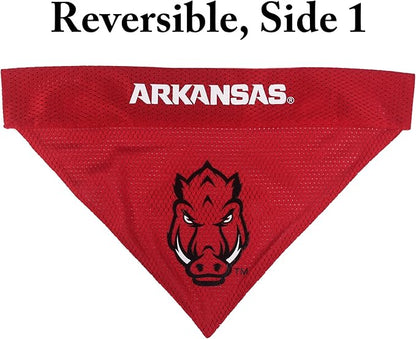 Pets First Collegiate Pet Accessories, Reversible Bandana, Arkansas Razorbacks - Image 3